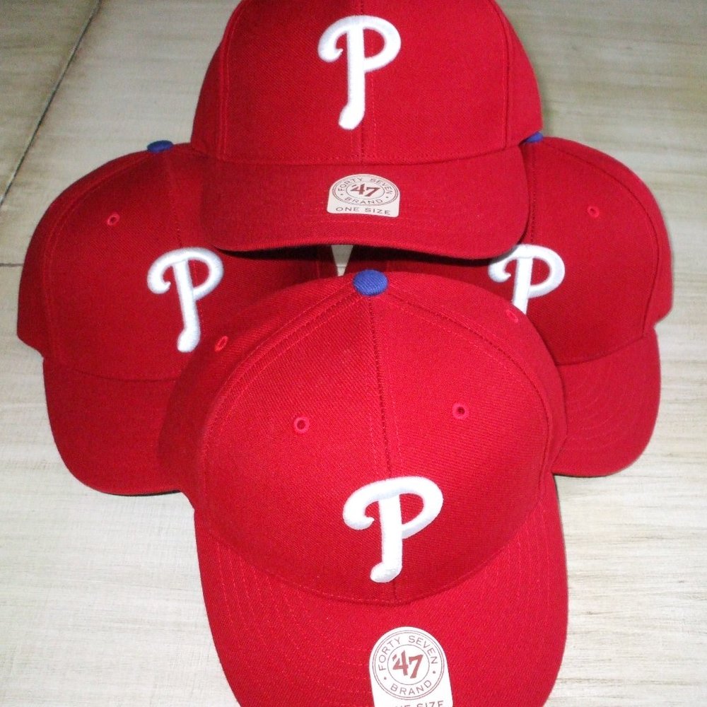MLB Phillies Baseball Caps.  Lot of Three